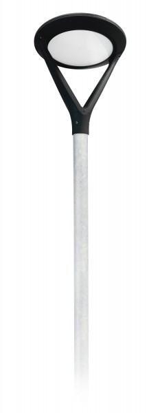 40 W LED Straßenlaterne 5m 3000 K rund Parklplatz, Wohngebiet, Park