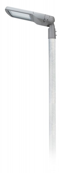 100 W LED Mastleuchte 10m Komplett Set Landstraße Bundesstraße